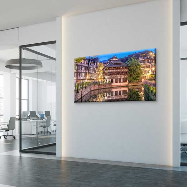 Strasbourg Petit France Panoramik Şehir Manzarası Kanvas Tablo – 13671
