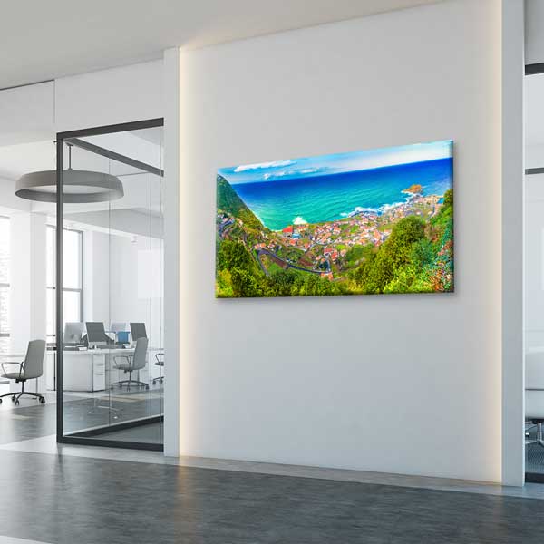 Madeira Sahil ve Şehir Panoramik Manzara Kanvas Tablo – 13677