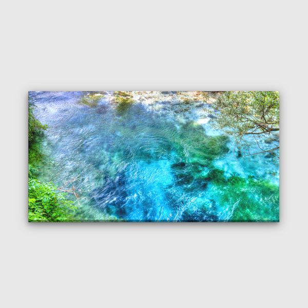 Blue Eye Doğal Kaynak Suyu Turkuaz Manzara Kanvas Tablo – 13701