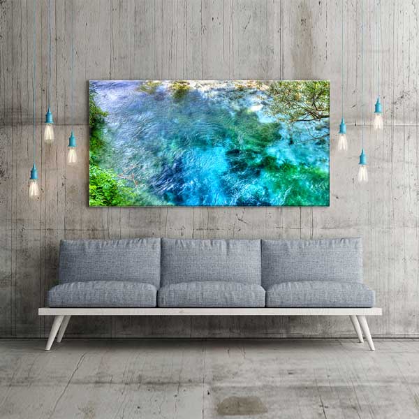 Blue Eye Doğal Kaynak Suyu Turkuaz Manzara Kanvas Tablo – 13701