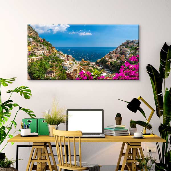 Positano İtalya Sahil Manzarası Kanvas Tablo – 13714