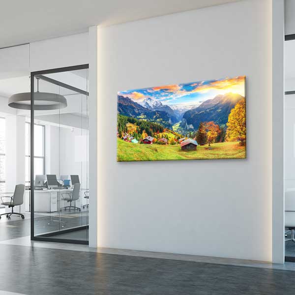 canvas-wall-art-13736-03 Alp Dağları Sonbahar Manzarası Kanvas Tablo – 13736