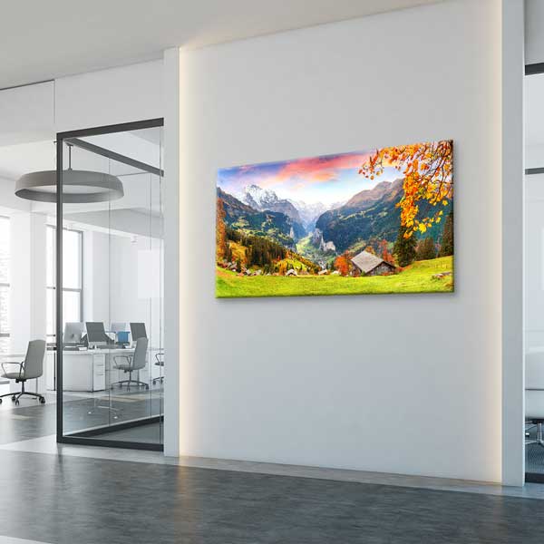 İsviçre Alpleri Sonbahar Manzarası Kanvas Tablo – 13738
