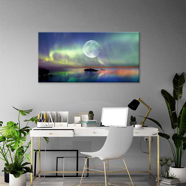 Sonbahar renkleriyle süslenmiş İsviçre Alpleri dağ köyü ve vadi manzarası. – 13739