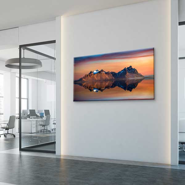 Gün Batımında Dağ Yansımaları Kanvas Tablo – 13740
