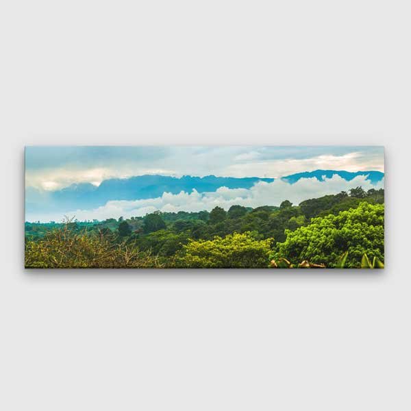 canvas-wall-art-13774-00 Sisli Dağ ve Tropikal Orman Kanvas Tablo 13774