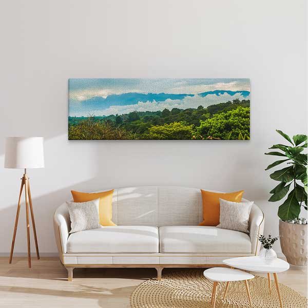 Sisli Dağ ve Tropikal Orman Kanvas Tablo 13774