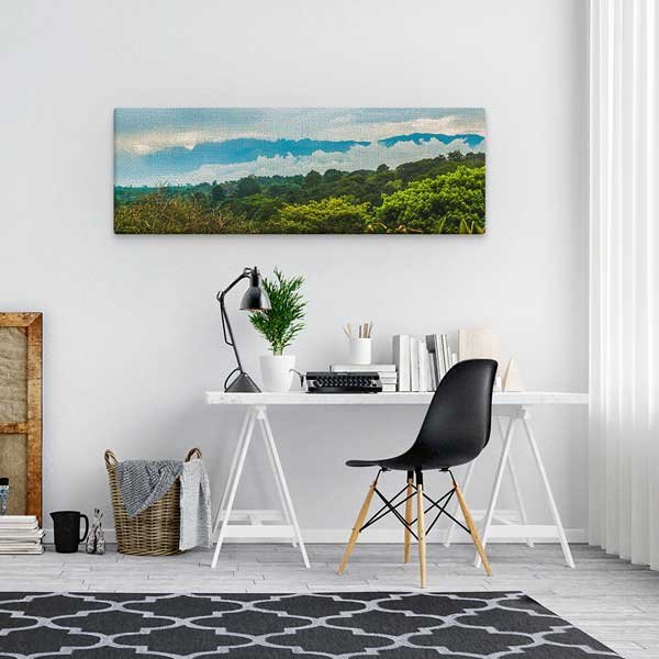 Sisli Dağ ve Tropikal Orman Kanvas Tablo 13774