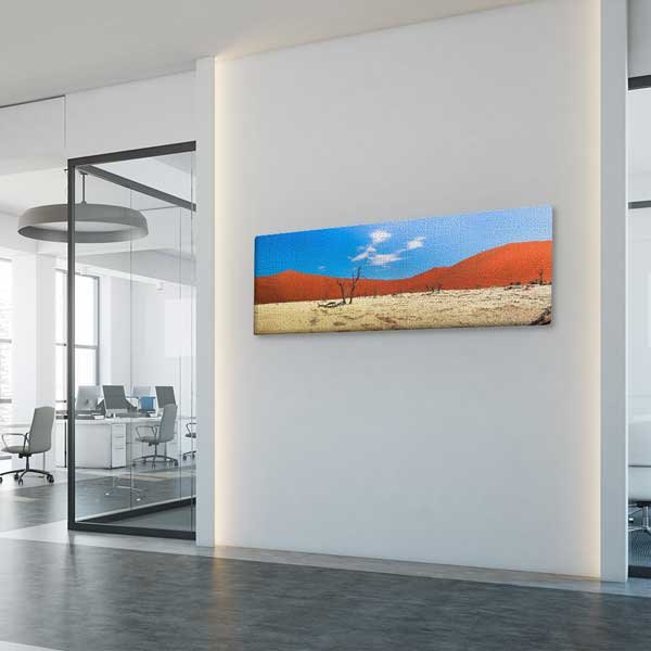 Kırmızı Kum Tepeleri ve Çöl Panoramik Kanvas Tablo 13775