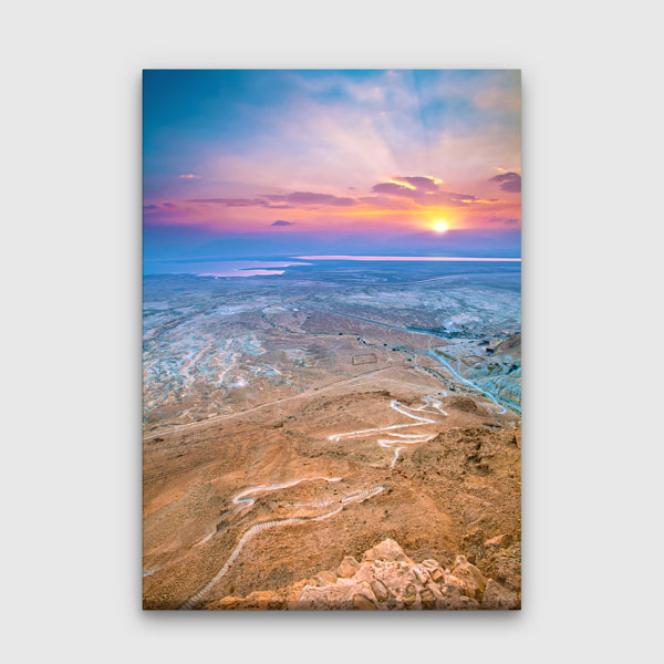 canvas-wall-art-13837-00 Çöl Manzarasında Gün Batımı Kanvas Tablo 13837