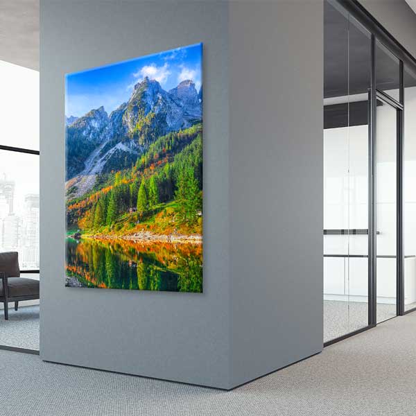 Dağ Orman Göl Yansıması Kanvas Tablo 13847