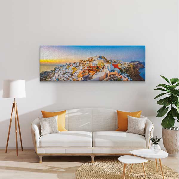 Santorini Oia Manzarası Kanvas Tablo 13874