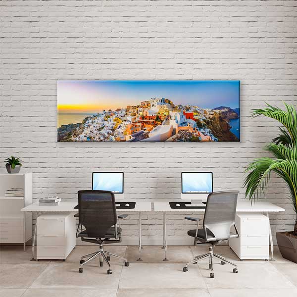 Santorini Oia Manzarası Kanvas Tablo 13874