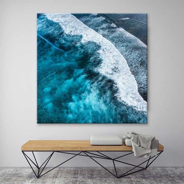 canvas-wall-art-13926-01 Okyanus Dalgaları Hava Çekimi Kanvas Tablo – 13926