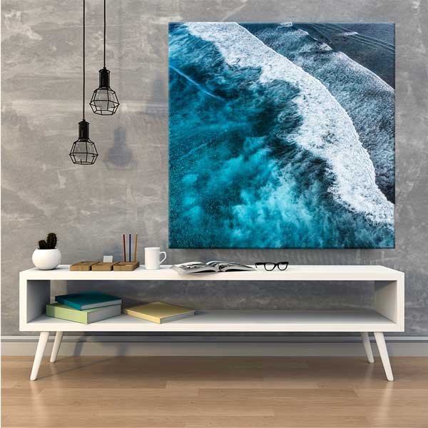 canvas-wall-art-13926-04 Okyanus Dalgaları Hava Çekimi Kanvas Tablo – 13926