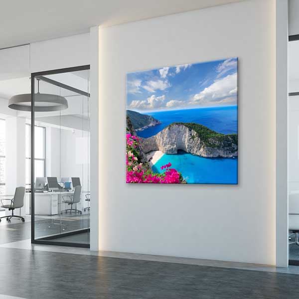 canvas-wall-art-13929-03 Akdeniz Turkuaz Koy Manzarası Kanvas Tablo – 13929