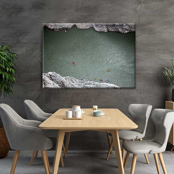 Anadolu Kanyon Nehir Manzarası Kanvas Tablo 11992