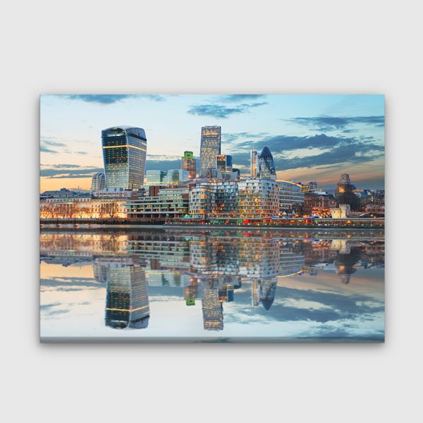 Londra Şehir Silueti Manzara Kanvas Tablo 13372