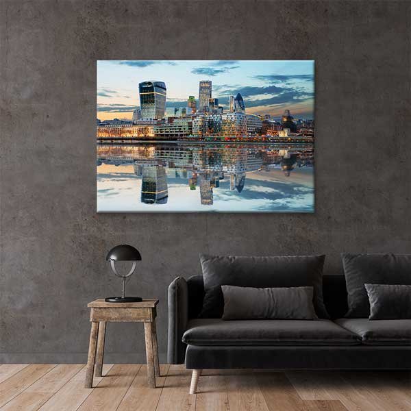 Londra Şehir Silueti Manzara Kanvas Tablo 13372