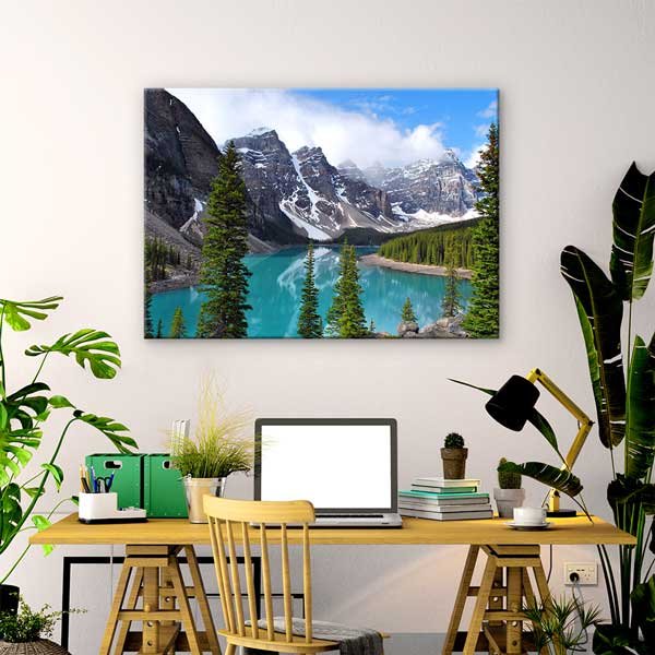 canvas-wall-decor-13574-02 Buzul Gölü ve Dağ Manzarası Kanvas Tablo 13574