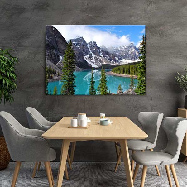 canvas-wall-decor-13574-03 Buzul Gölü ve Dağ Manzarası Kanvas Tablo 13574