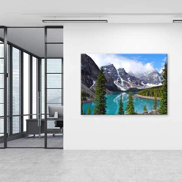 canvas-wall-decor-13574-04 Buzul Gölü ve Dağ Manzarası Kanvas Tablo 13574