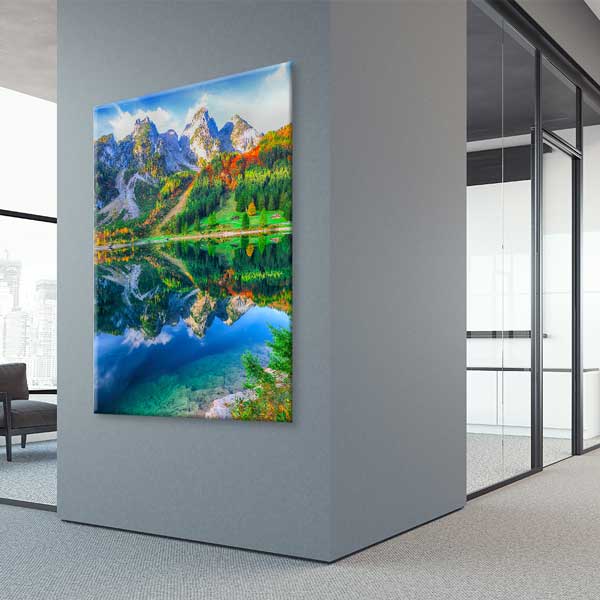 Dağ Yansıması Göl Manzarası Kanvas Tablo 13846