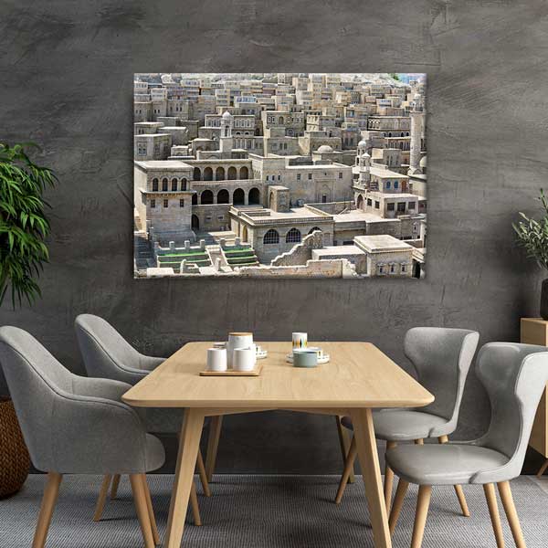 Geleneksel Anadolu Taş Şehir Dokusu Kanvas Tablo 11989