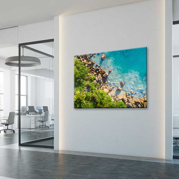 Tropik Sahil ve Turkuaz Deniz Kanvas Tablo 13302