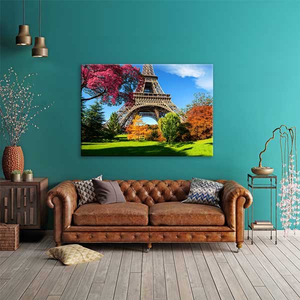 canvas-wall-design-13452-01 Eyfel Kulesi Paris Manzara Kanvas Tablo 13452