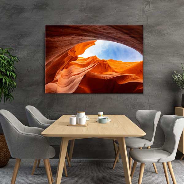 canvas-wall-design-13546-03 Kanyon Kaya Oluşumları ve Gökyüzü Manzarası Kanvas Tablo 13546