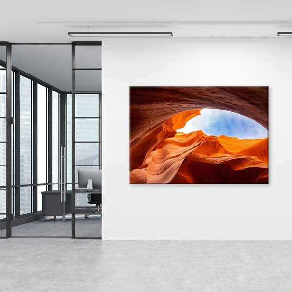 canvas-wall-design-13546-04 Kanyon Kaya Oluşumları ve Gökyüzü Manzarası Kanvas Tablo 13546