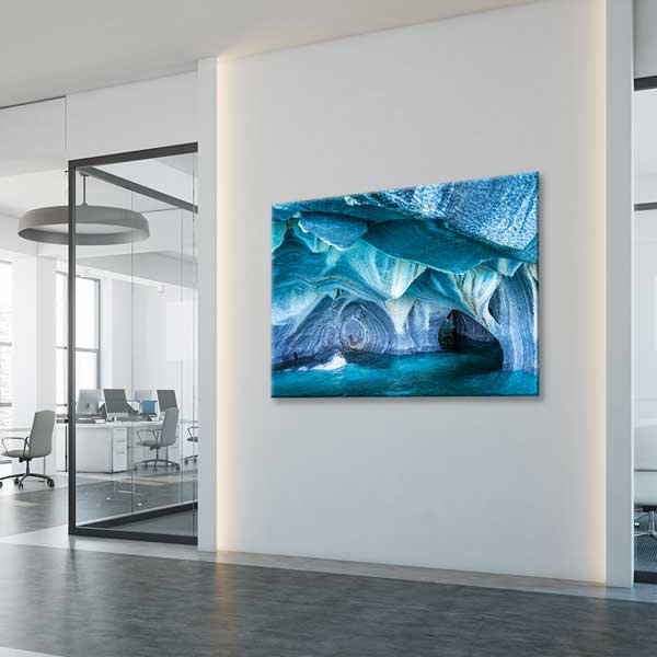 Turkuaz Mermer Mağaralar Manzarası Kanvas Tablo 13570