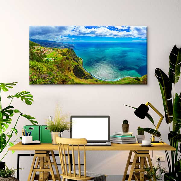 Madeira Adası Cabo Girão Uçurum ve Okyanus Manzarası Kanvas Tablo – 13691