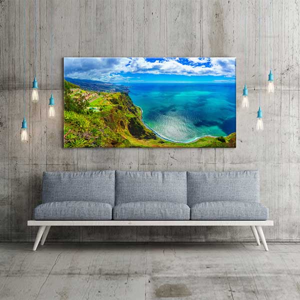 Madeira Adası Cabo Girão Uçurum ve Okyanus Manzarası Kanvas Tablo – 13691