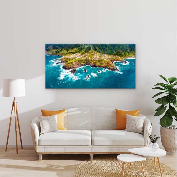 Porto Moniz Madeira Adası Sahil ve Okyanus Manzarası Kanvas Tablo – 13694