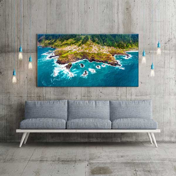 Porto Moniz Madeira Adası Sahil ve Okyanus Manzarası Kanvas Tablo – 13694