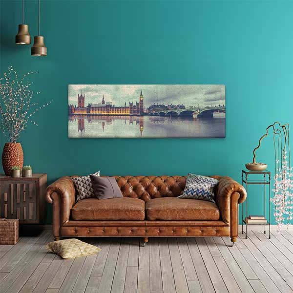 Londra Westminster ve Big Ben Manzaralı Kanvas Tablo 13872