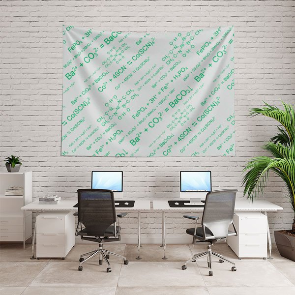 Kimyasal Formüller Duvar Örtüsü - Kimya ve Bilim Temalı 8223