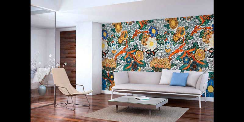 Klasik Floral Desenli Dekoratif Duvar Kağıdı 4247