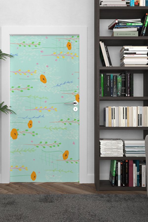 Çiçekli - Botanik Kapı Tasarımı 9362