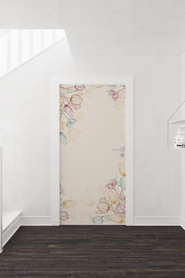 Çiçekli - Botanik Kapı Tasarımı 9364