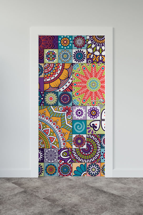 Çiçekli - Botanik Kapı Tasarımı 9365