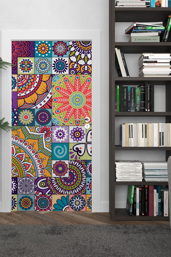 Çiçekli - Botanik Kapı Tasarımı 9365