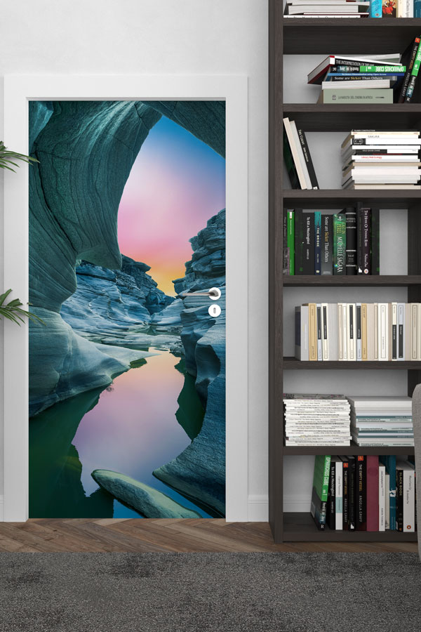 Doğal Kanyon ve Kaya Geçidi Manzaralı Kapı Giydirme 9844