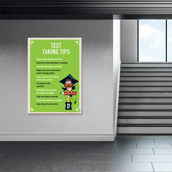 Sınavlara Hazırlık İpuçları Eğitici Poster Tablo – B-565