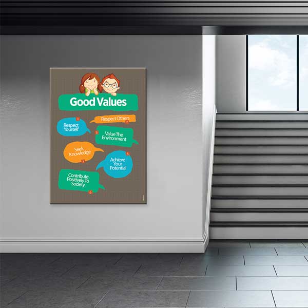 İyi Değerler Eğitici Poster Tablo – B-578