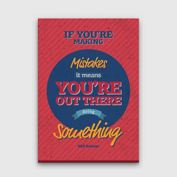 classroom-wall-posters-b-547-00 Hata Yapmak Denemek Demektir Motivasyon Poster Tablo – B-547