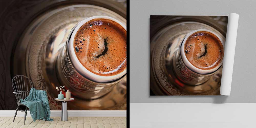 Klasik Türk Kahvesi Temalı Duvar Kağıdı 12397