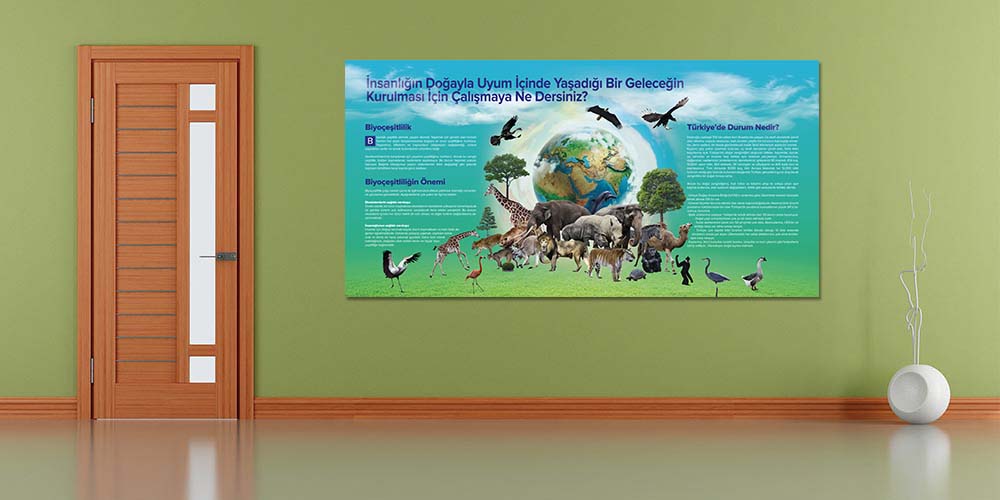 cografya-sinifi-f-111-04 Biyoçeşitlilik ve Doğa Koruması Temalı Duvar Dekoru F-111